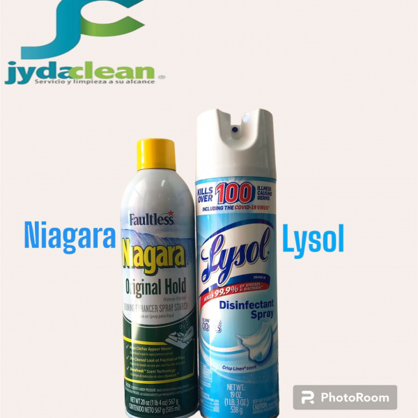 Aerosol LYSOL  y NIAGARA