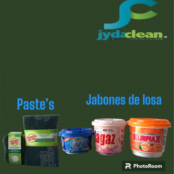 Panas de jabon y pastes para lavar trastes o losa