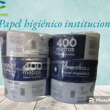 Papel higienico institucional 400 mts