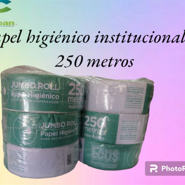 Papel higienico institucional 250 mts